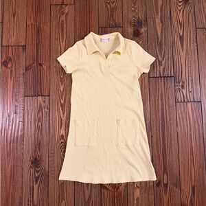 Altar'd State Yellow Collared Dress